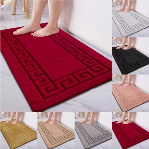 Non Slip Gel Back 59 Water Absorbent Pedestal Mats, Small & Large Bathroom Rug