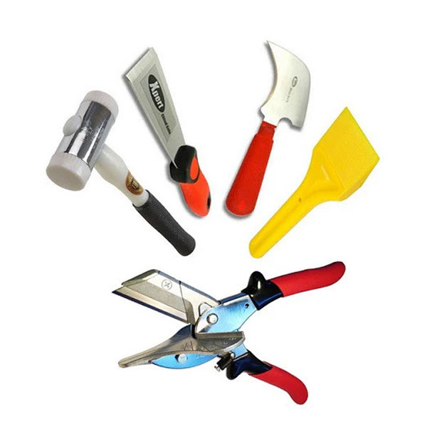 Paddle, Putty Chisel, Cresent Knife, Gasket Shears and Hammer Glazing Set