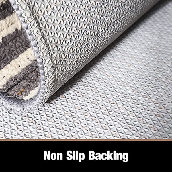 Grey Non-Slip Machine Washable Soft Doormat For Front Door Entry, Outdoor Dirt Trapper Mat