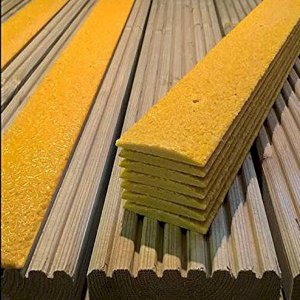 GRP Decking Strip Non-Slip For Walkways Un Drilled - Yellow