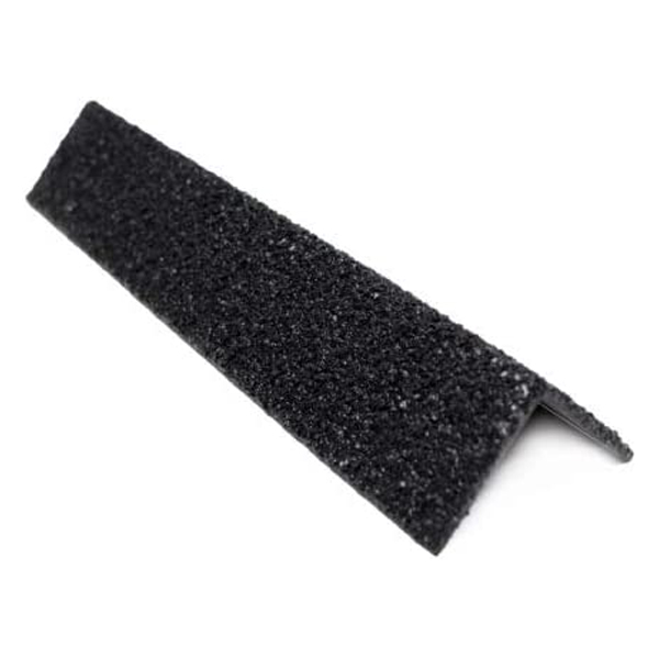 GRP Stair Nosing Cover 55mm x 55mm Non-Slip Black Medium Grit