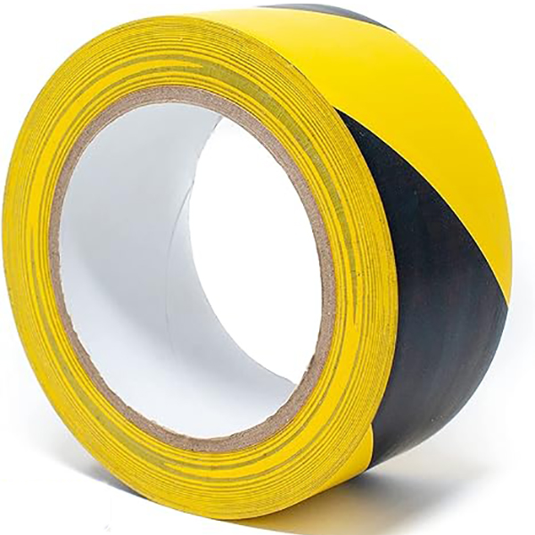 Hazard Tape Black and Yellow Warning Safety Tape, Caution Tape Roll, Adhesive Hazard Floor Marking Tape Heavy Duty Tape