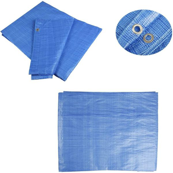 Heavy Duty 55 GSM Tarpaulin Waterproof Furniture Caravan Cover Sheet Multipurpose