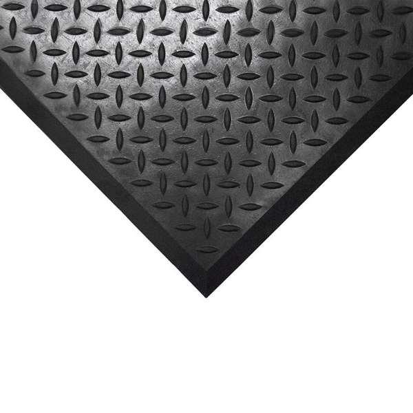 Heavy-Duty Black Workshop Rubber Matting 