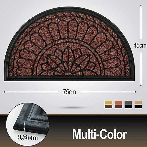 Heavy Duty Maroon Non Slip Front Door Mat For Front Entrance