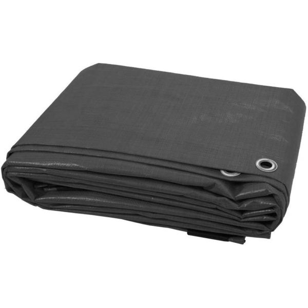 Heavy Duty 200GSM Reinforced Waterproof Tarpaulin Cover + 10 Bungee Balls