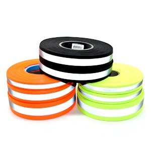 High-Visibility Reflective Polypropylene Webbing Strap in Orange with PP5 Tape