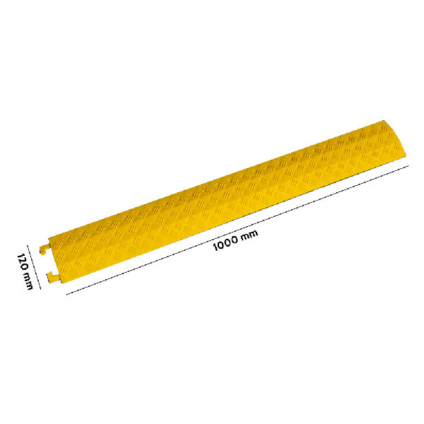 Highly Durable Yellow Plastic Cable Covers