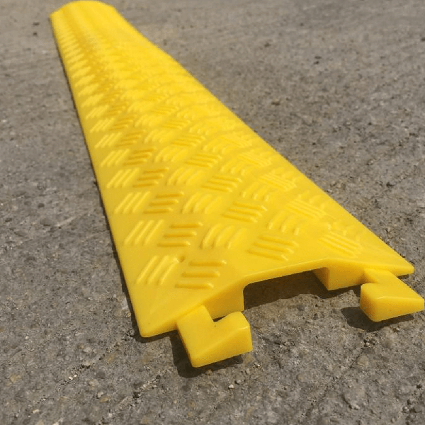 Highly Durable Yellow Plastic Cable Covers