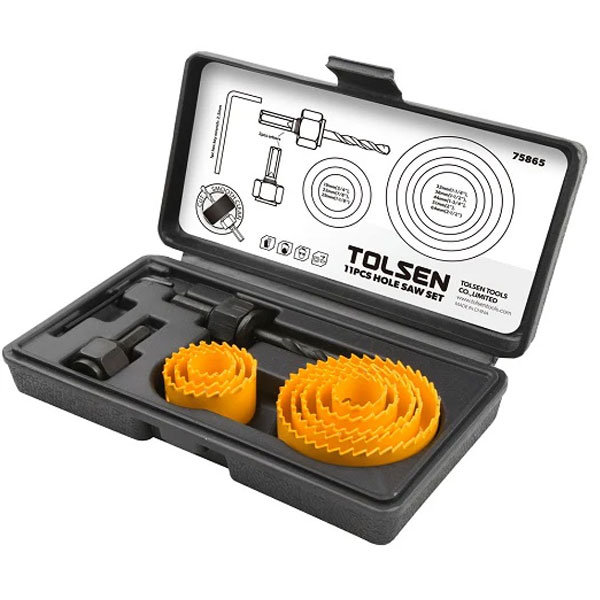 19-64mm Hole Saw Set - 11 Pieces 