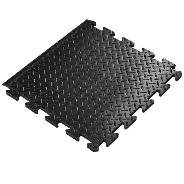 Interlocking Non-Slip Tuff Tile Anti Fatigue Mat - 14mm Thick