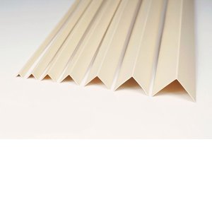 1m Ivory Plastic PVC Corner 90 Degree Angle Trim