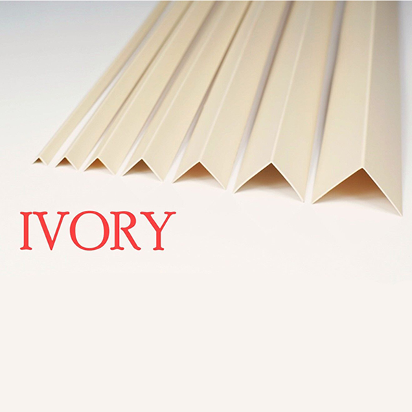 1m Ivory Plastic PVC Corner 90 Degree Angle Trim