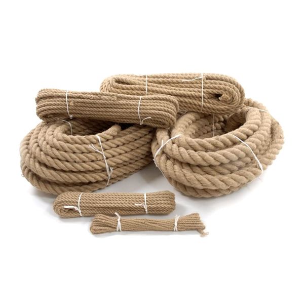 Hessian Cord Rope Braided Twisted for Garden Decking Camping Boating Sash