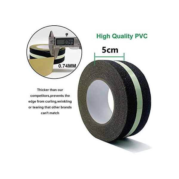 Anti-Slip High Traction Safety Grit Tape Tape Glowing in Dark for Stair Treads 