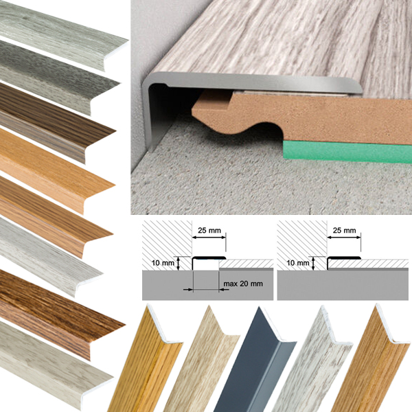 Laminate Floor Edge Profile Trims Door Threshold 1m Long