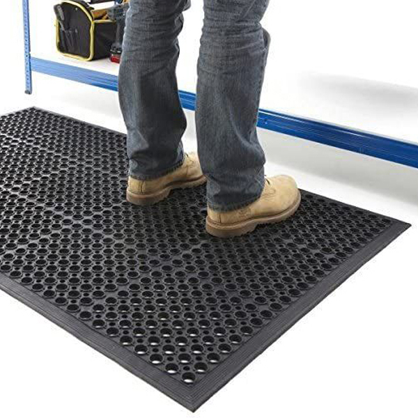 Large Outdoor Rubber Entrance Mats Anti Fatigue Drainage Door Mat Flooring