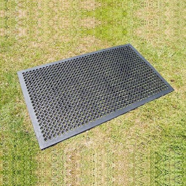 Large Outdoor Rubber Entrance Mats Anti Fatigue Drainage Door Mat Flooring