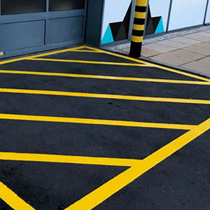 Durable fast-drying line marking paints for UK surfaces