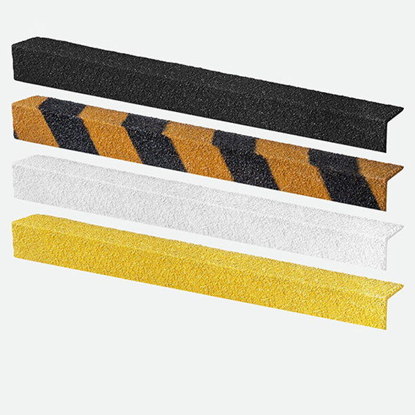 Medium Grit Stair Nosing Cover 55mm x 55mm Anti-Slip Stripe