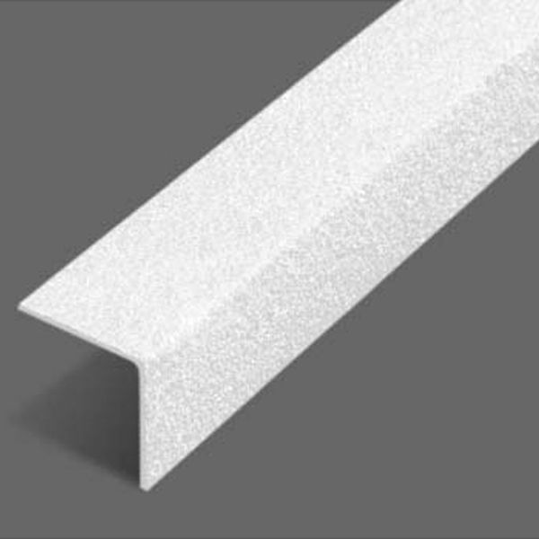 Medium Grit Stair Nosing Cover 70mm x 30mm Anti-Slip - White