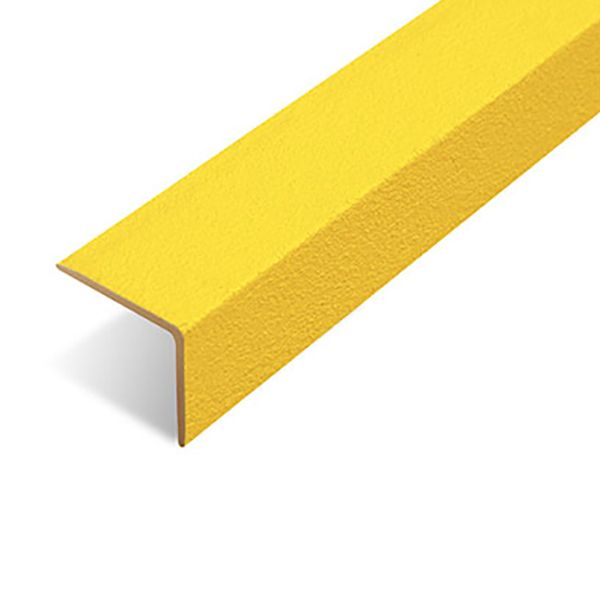 Medium Grit Stair Nosing Cover 70mm x 30mm Anti-Slip -  Yellow