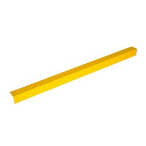 Medium Grit Stair Nosing Cover 70mm x 30mm Anti-Slip -  Yellow