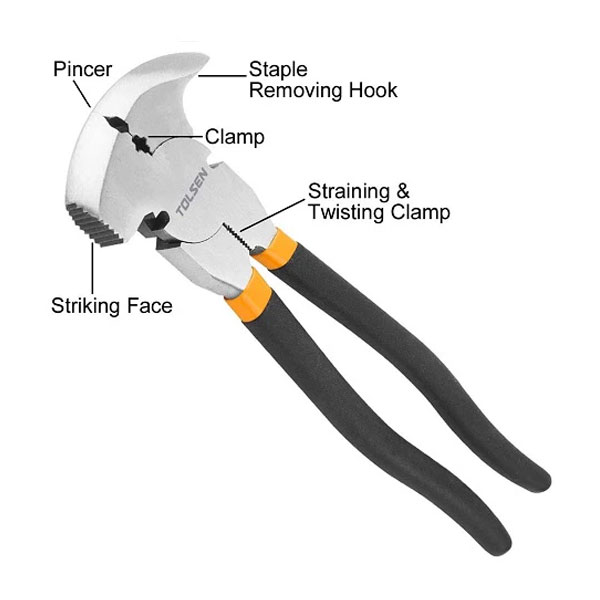 Multi Function Hard Wearing Fencing Pliers