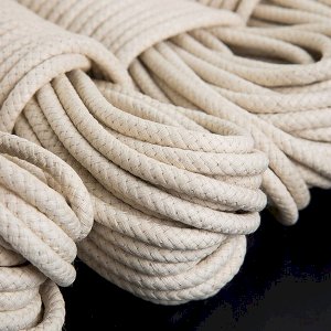 Natural Cotton Rope Cord Twine Braided 16 Strand Garden Washing Line Camping