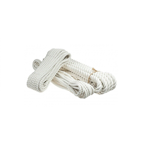 5m Long Natural Cotton 3 Strand Rope Sash Cord White Twine Washing Clothes Natural Ropes