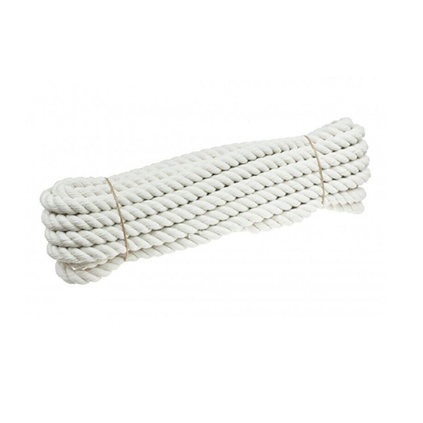 3m Long Natural Cotton Rope Sash Cord White Twine 3 Strand Washing Clothes Natural Ropes