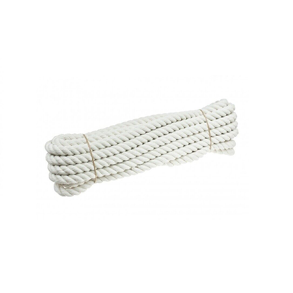 10m Long 3 Strand Natural Cotton Rope Sash Cord White Twine Washing Clothes Ropes