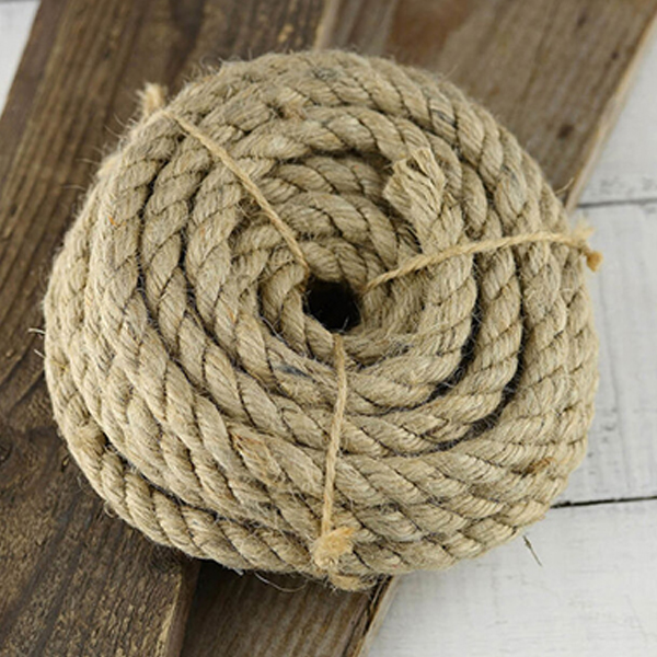 1m Long Jute Rope Strong Twisted Decking Cord Garden Sash Camping