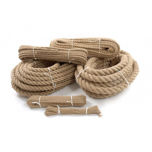 10m Long Natural Jute Rope Twisted Braided Decking Garden Boating Sash 