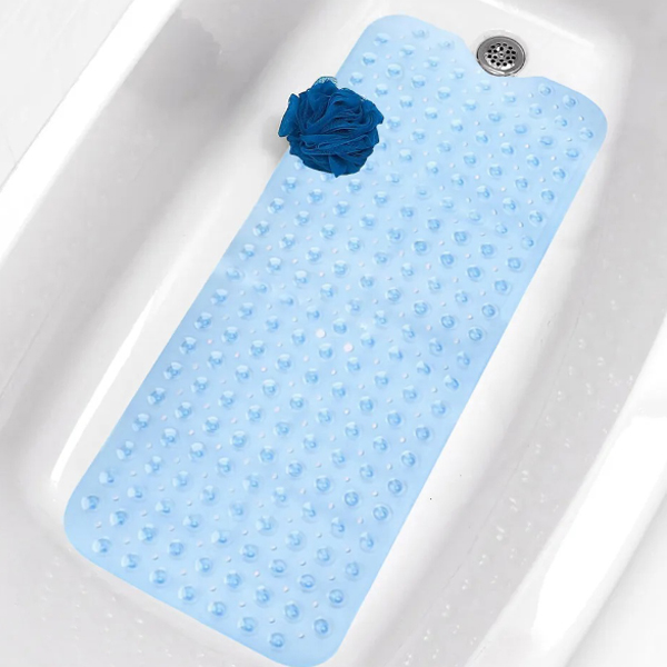 Non Slip Extra Large Anti Mold Strong Rubber Suction Bathtub Bubble Mat 