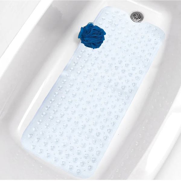 Non Slip Extra Large Anti Mold Strong Rubber Suction Bathtub Bubble Mat 