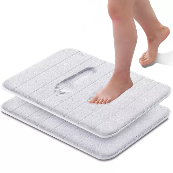 Non Slip Extra Water Absorbent Ultra Soft Memory Foam Bathroom Mats