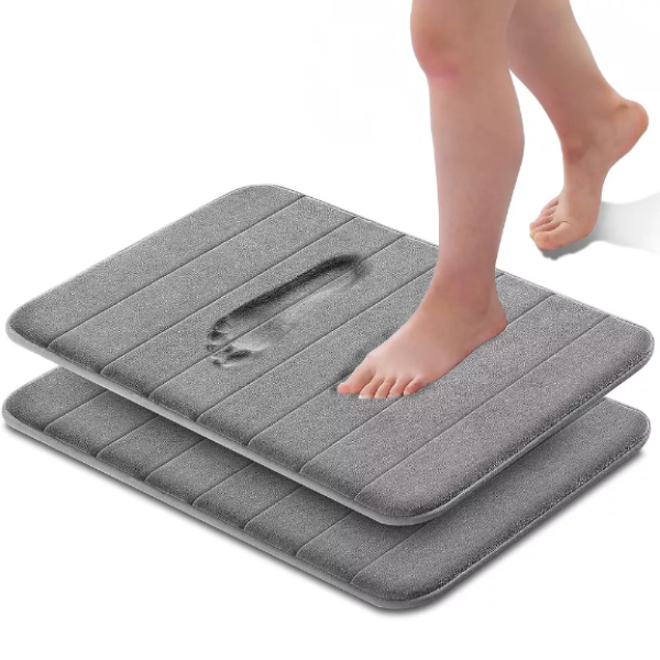 Non Slip Extra Water Absorbent Ultra Soft Memory Foam Bathroom Mats