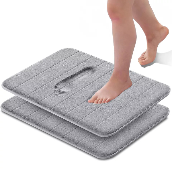 Non Slip Extra Water Absorbent Ultra Soft Memory Foam Bathroom Mats