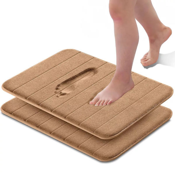 Non Slip Extra Water Absorbent Ultra Soft Memory Foam Bathroom Mats