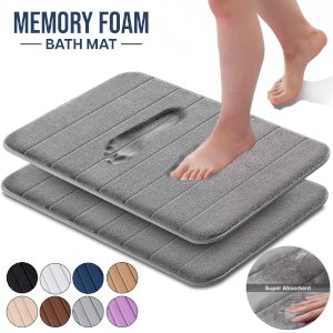 Non Slip Extra Water Absorbent Ultra Soft Memory Foam Bathroom Mats