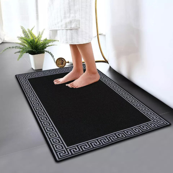 Non Slip Water Absorbent Bathroom Rug Moisture Proof Bath Mat