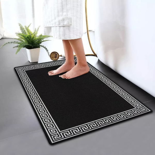 Non Slip Water Absorbent Bathroom Rug Moisture Proof Bath Mat