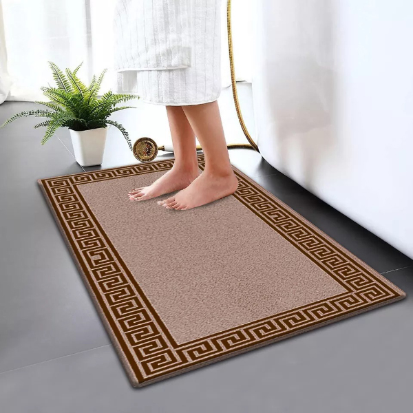 Non Slip Water Absorbent Bathroom Rug Moisture Proof Bath Mat