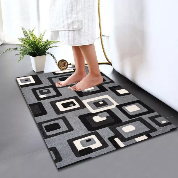 Non Slip Water Absorbent Bathroom Rug Moisture Proof Bath Mat