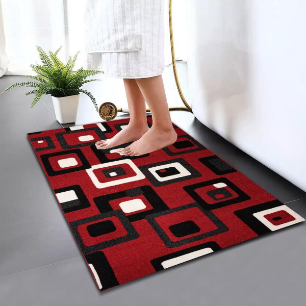 Non Slip Water Absorbent Bathroom Rug Moisture Proof Bath Mat