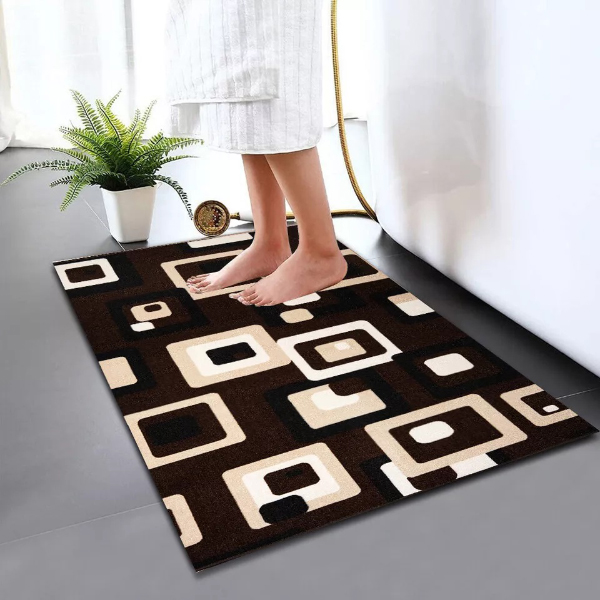 Non Slip Water Absorbent Bathroom Rug Moisture Proof Bath Mat