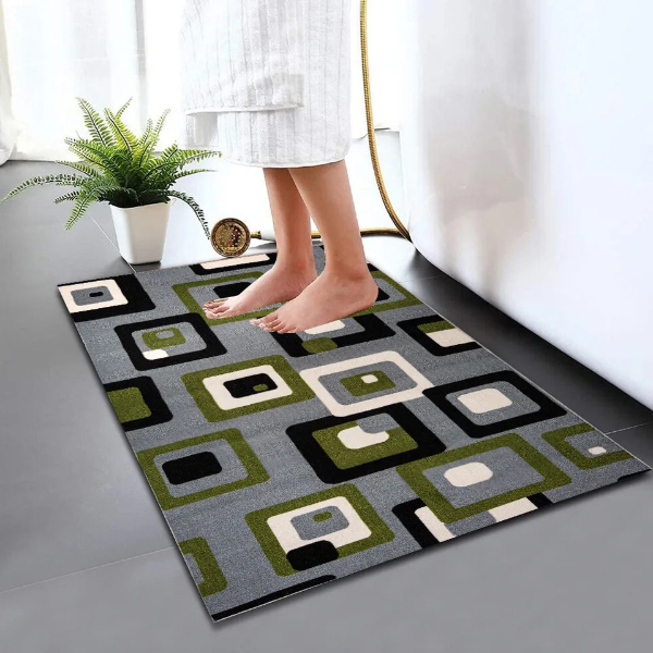 Non Slip Water Absorbent Bathroom Rug Moisture Proof Bath Mat