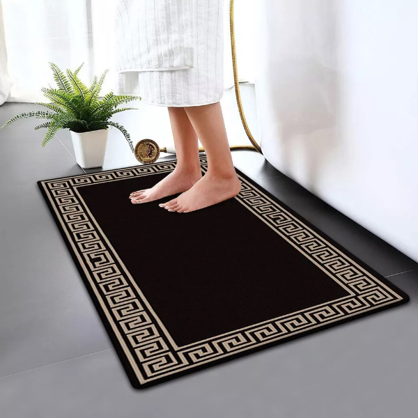 Non Slip Water Absorbent Bathroom Rug Moisture Proof Bath Mat