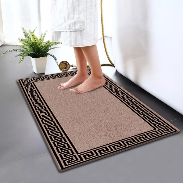 Non Slip Water Absorbent Bathroom Rug Moisture Proof Bath Mat